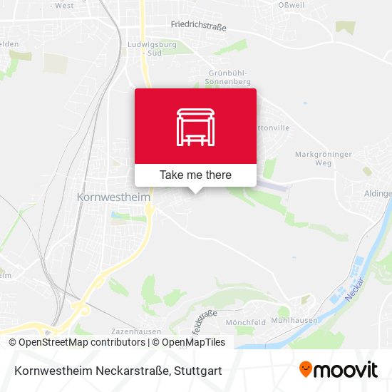 Kornwestheim Neckarstraße map