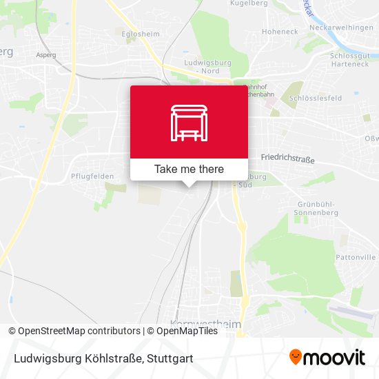 Ludwigsburg Köhlstraße map