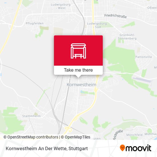 Карта Kornwestheim An Der Wette