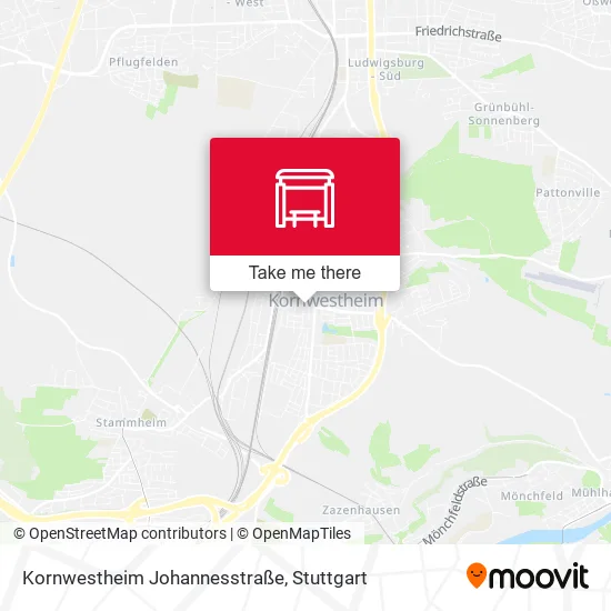 Карта Kornwestheim Johannesstraße