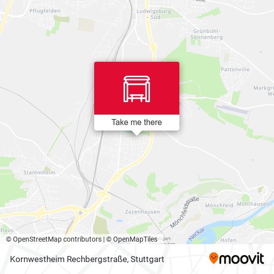 Kornwestheim Rechbergstraße map