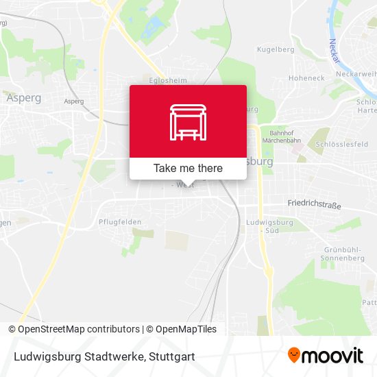 Ludwigsburg Stadtwerke map