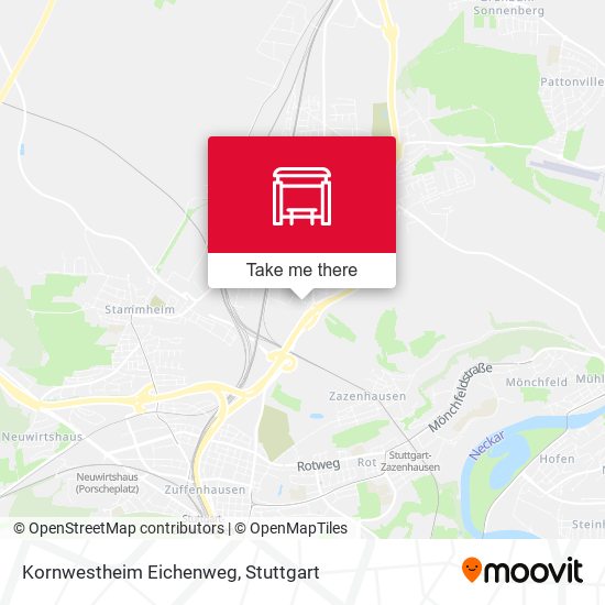 Kornwestheim Eichenweg map