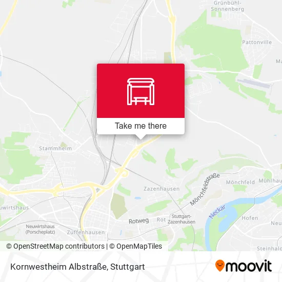 Карта Kornwestheim Albstraße