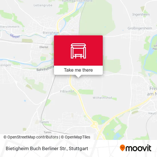 Карта Bietigheim Buch Berliner Str.