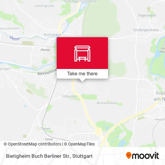 Карта Bietigheim Buch Berliner Str.