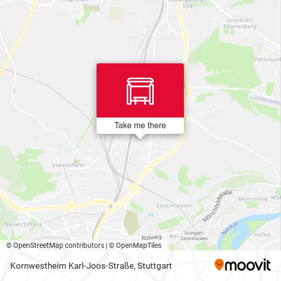 Карта Kornwestheim Karl-Joos-Straße