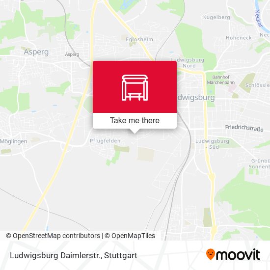 Карта Ludwigsburg Daimlerstr.