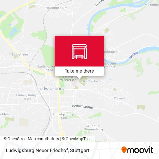 Ludwigsburg Neuer Friedhof map