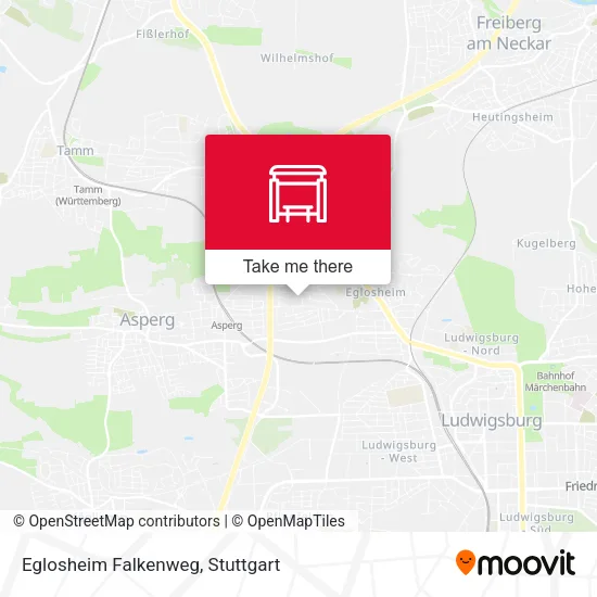 Карта Eglosheim Falkenweg