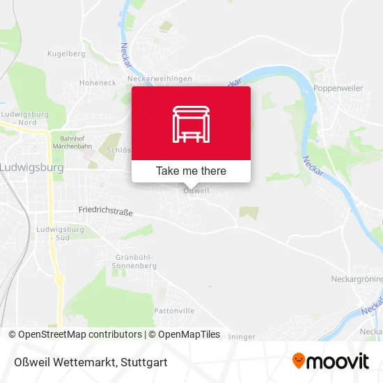 Карта Oßweil Wettemarkt