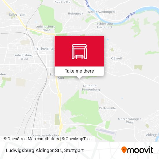 Карта Ludwigsburg Aldinger Str.