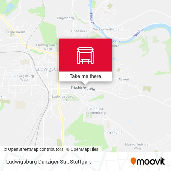 Ludwigsburg Danziger Str. map