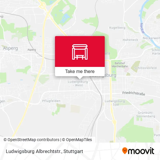 Карта Ludwigsburg Albrechtstr.