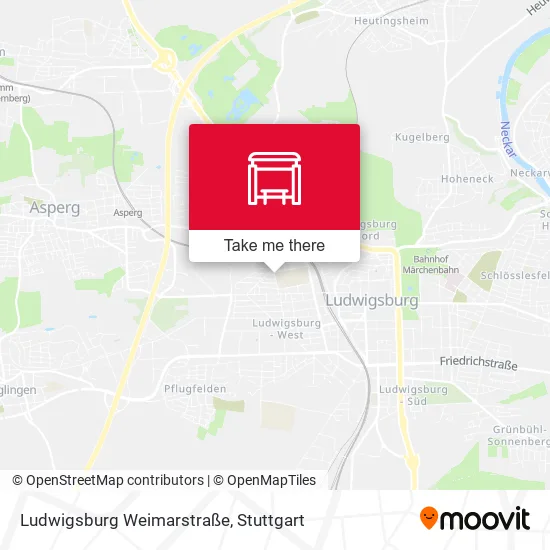 Карта Ludwigsburg Weimarstraße