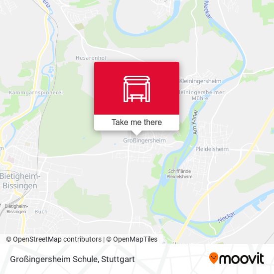 Großingersheim Schule map