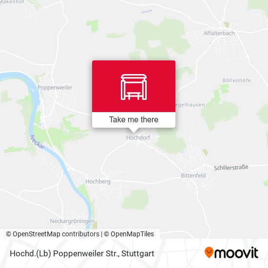 Карта Hochd.(Lb) Poppenweiler Str.