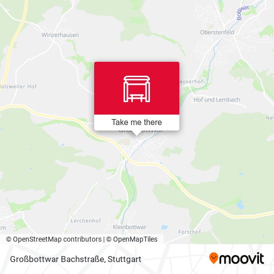Карта Großbottwar Bachstraße