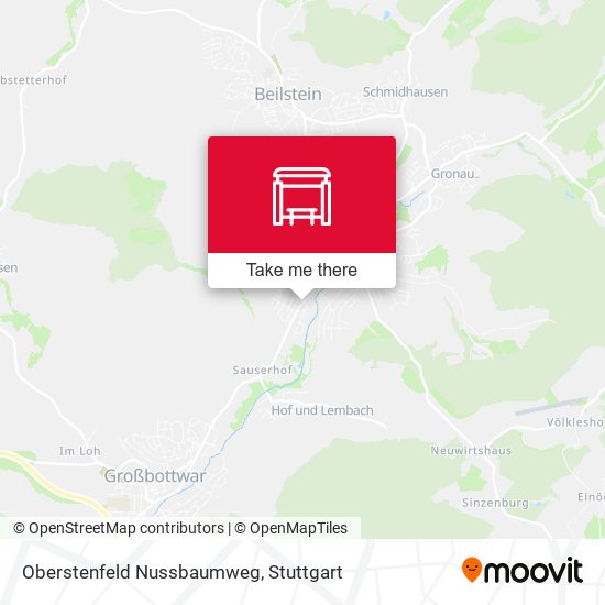 Карта Oberstenfeld Nussbaumweg