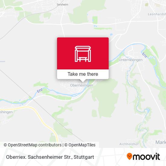 Oberriex. Sachsenheimer Str. map