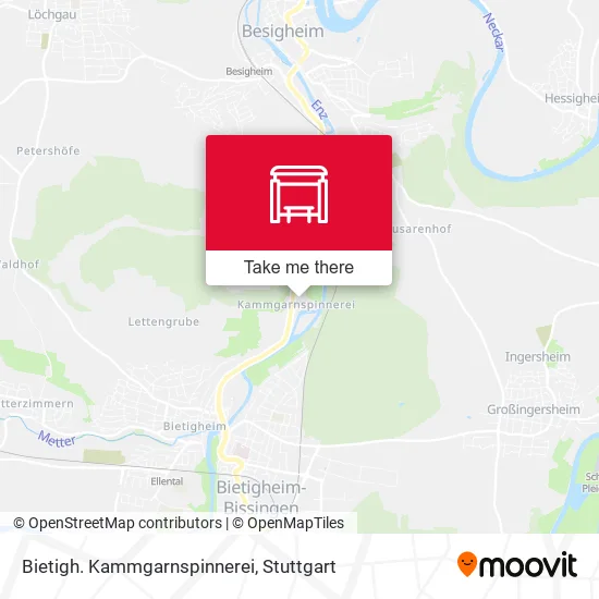 Карта Bietigh. Kammgarnspinnerei