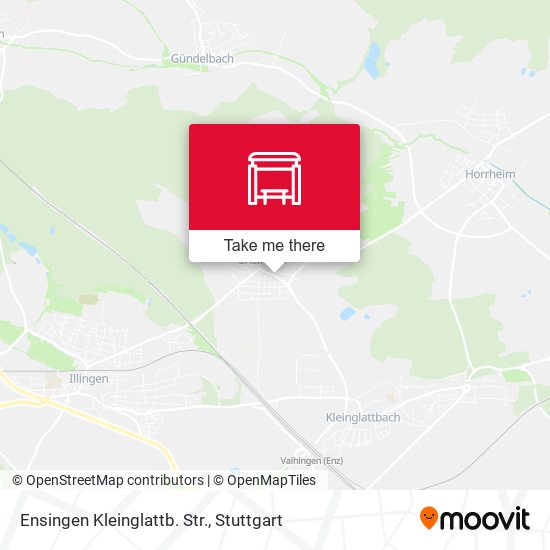 Ensingen Kleinglattb. Str. map