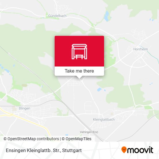 Ensingen Kleinglattb. Str. map