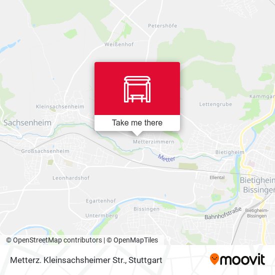 Metterz. Kleinsachsheimer Str. map
