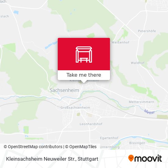 Kleinsachsheim Neuweiler Str. map