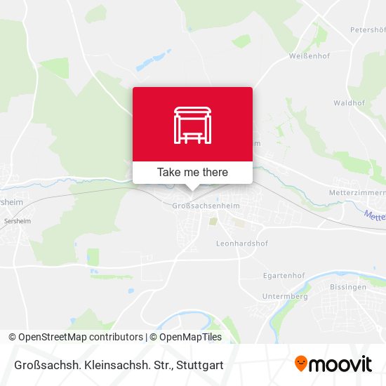 Карта Großsachsh. Kleinsachsh. Str.