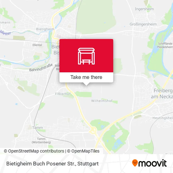Карта Bietigheim Buch Posener Str.