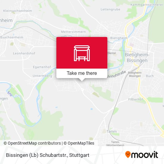 Карта Bissingen (Lb) Schubartstr.
