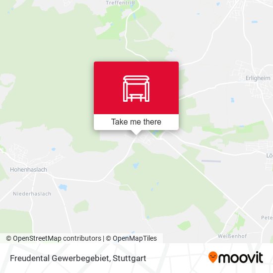 Freudental Gewerbegebiet map