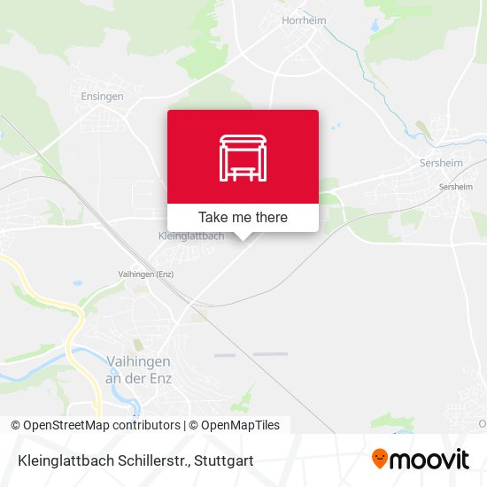 Карта Kleinglattbach Schillerstr.