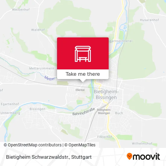 Карта Bietigheim Schwarzwaldstr.