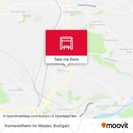 Kornwestheim Im Weizen map