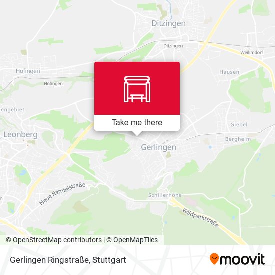 Gerlingen Ringstraße map