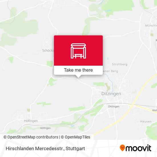 Карта Hirschlanden Mercedesstr.