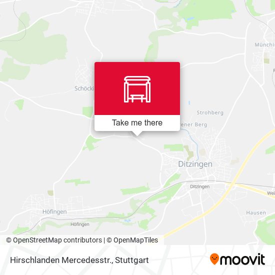 Hirschlanden Mercedesstr. map
