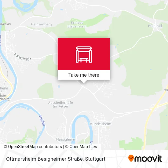 Карта Ottmarsheim Besigheimer Straße
