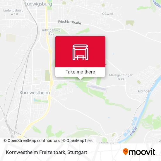 Карта Kornwestheim Freizeitpark