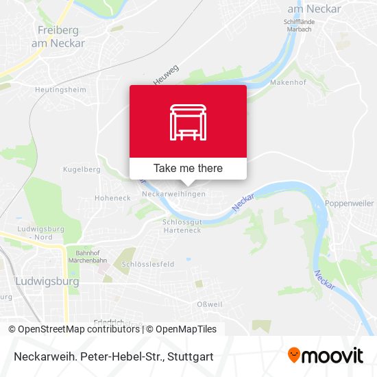 Neckarweih. Peter-Hebel-Str. map