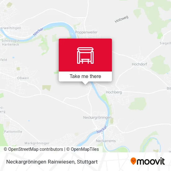 Карта Neckargröningen Rainwiesen