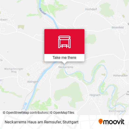 Карта Neckarrems Haus am Remsufer