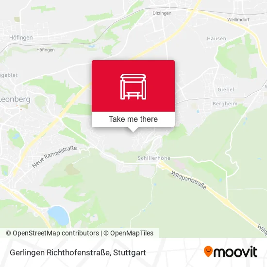 Карта Gerlingen Richthofenstraße