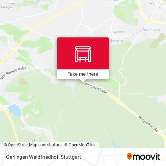 Карта Gerlingen Waldfriedhof