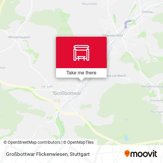 Großbottwar Flickenwiesen map