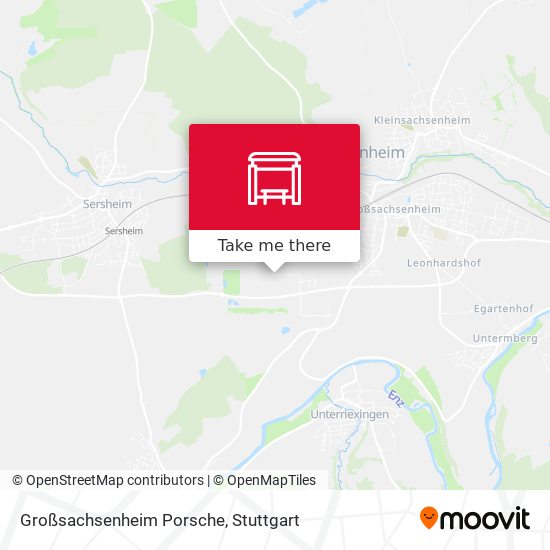 Großsachsenheim Porsche map