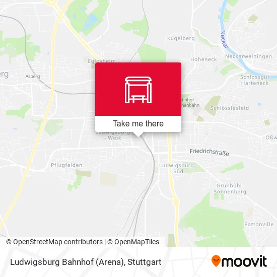 Карта Ludwigsburg Bahnhof (Arena)
