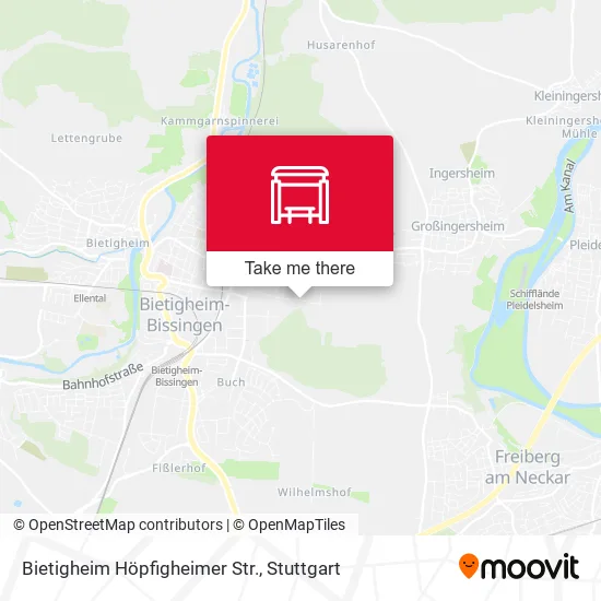 Карта Bietigheim Höpfigheimer Str.
